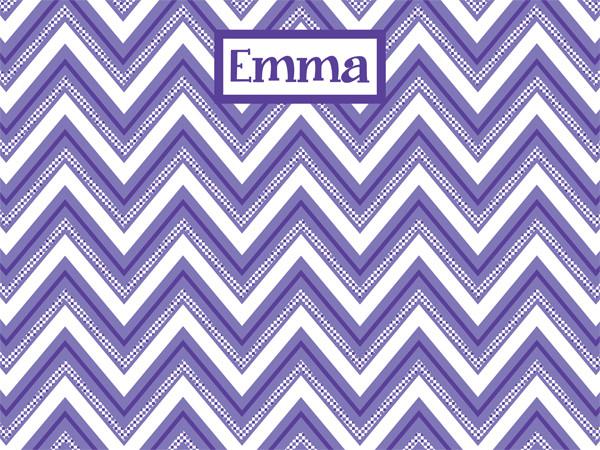 Chevron with Checkered Pattern Cork Board