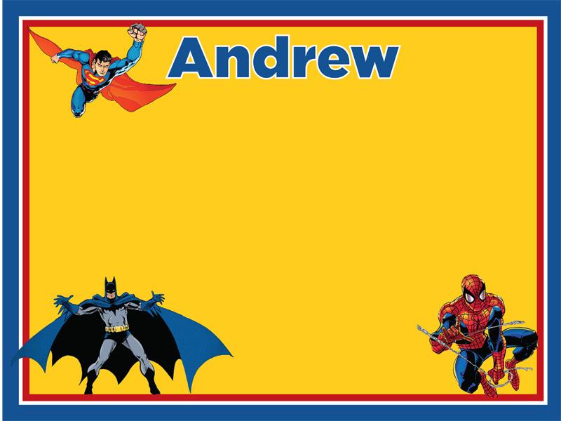 Super Heroes Cork Board