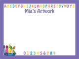 Alphabet Cork Board coolcorks 24 x 12 adhesive - $65 Lavender