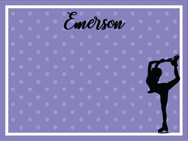 Ice Skater Theme Cork Board
