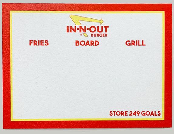 In-N-Out Burger Cork Board