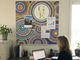 Color Wheels Cork Board
