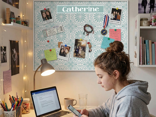 Carly Pattern Cork Board