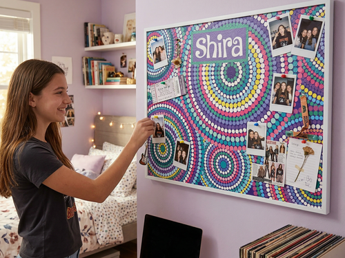 Color Wheels Cork Board