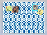 Hexagon Pattern Cork Bulletin Board