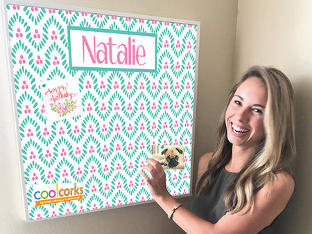 Floral Brocade Cork Board