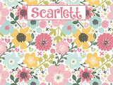 Spring Florals Pattern Cork Board