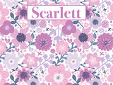 Spring Florals Pattern Cork Board