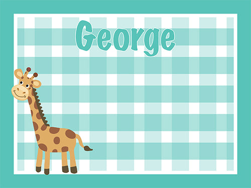 Gingham Pattern Cork Board