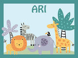 Jungle Animals Cork Board