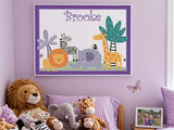 Jungle Animals Cork Board