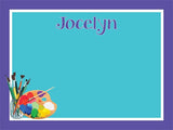 Artist Cork Board coolcorks 12 x 12 adhesive back - $45 Purple and Turquoise 
