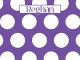 Large Polka Dots coolcorks 24 x 18 adhesive back - $80 Purple 