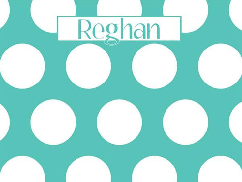 Large Polka Dots coolcorks 24 x 18 adhesive back - $80 Seafoam 