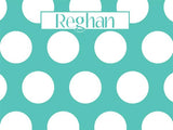 Large Polka Dots coolcorks 24 x 18 adhesive back - $80 Seafoam 