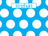 Large Polka Dots coolcorks 24 x 18 adhesive back - $80 Cyan 