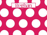 Large Polka Dots coolcorks 12 x 12 adhesive back - $45 Raspberry 