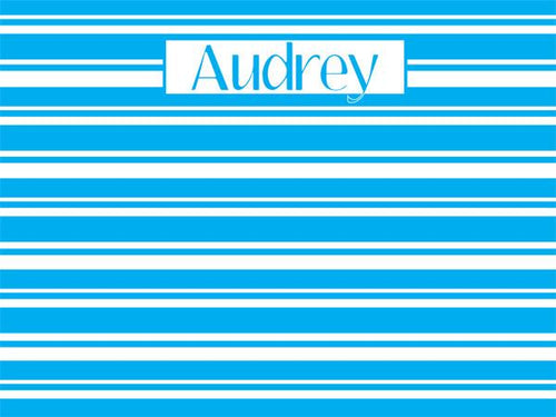 Marina Stripes coolcorks 24 x 18 adhesive back - $80 Cyan 