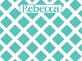 Trellis Cork Board coolcorks 12 x 12 adhesive back - $45 Seafoam 