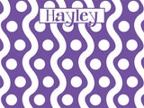 Squiggles and Dots Cork Board coolcorks 12 x 12 adhesive back - $45 Purple 