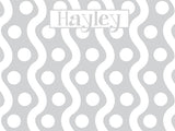 Squiggles and Dots Cork Board coolcorks 12 x 12 adhesive back - $45 Gray 