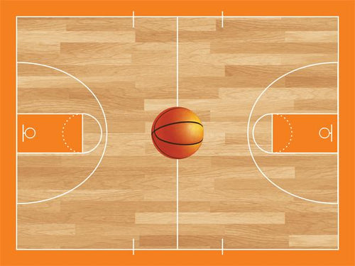 Basketball Court Cork Board coolcorks 24 x 18 adhesive back - $80 Orange 