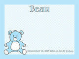 Teddy Bear coolcorks cork bulletin boards Light Blue 