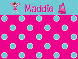 Cheerleader and Megaphone Cork Board coolcorks 12 x 12 adhesive back - $45 Hot Pink/Pool Blue 