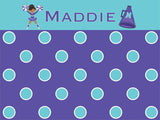 Cheerleader and Megaphone Cork Board coolcorks 12 x 12 adhesive back - $45 Purple/Pool Blue 