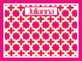 Cross Pattern coolcorks 24 x 18 adhesive back - $80 Hot Pink/Flame 