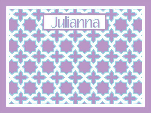 Cross Pattern coolcorks 24 x 18 adhesive back - $80 Lavender/Turquoise 