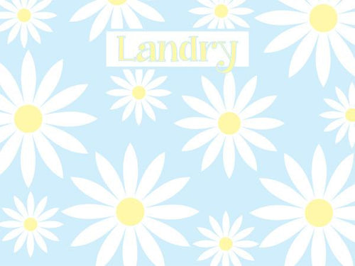 Daisies coolcorks 24 x 18 adhesive back - $80 Light Blue 