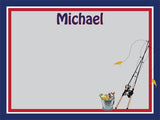Fishing coolcorks 12 x 12 adhesive back - $45 Navy/Red/Gray 