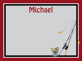 Fishing coolcorks 12 x 12 adhesive back - $45 Black/Red/Gray 