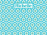 Hexagon Pattern Cork Board coolcorks Pool Blue/Mint 