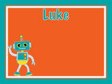 Robot coolcorks 24 x 18 adhesive back - $80 Orange/Teal 