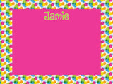 Splatter Cork Board coolcorks 12 x 12 adhesive back - $45 Hot Pink 