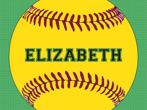 Softball coolcorks 24 x 18 adhesive back - $80 Green 