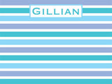 Springtime Stripes Cork Board coolcorks 12 x 12 adhesive back - $45 Blues 