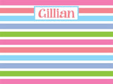 Springtime Stripes Cork Board coolcorks 12 x 12 adhesive back - $45 Spring 