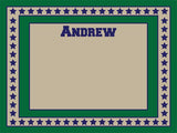 Stars Cork Board coolcorks 12 x 12 adhesive back - $45 Green/Navy/Khaki 