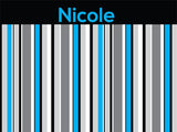Contemporary Stripes coolcorks 24 x 18 adhesive back - $80 Black/Cyan 