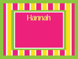 Stripes Cork Board coolcorks 24 x 18 adhesive back - $80 Pink/Yellow 