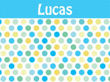 Confetti Dots Cork Board coolcorks 24 x 18 adhesive back - $80 Baby Blue 
