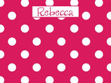 Small Polka Dots coolcorks 12 x 12 adhesive back - $45 Raspberry 
