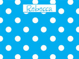 Small Polka Dots coolcorks 12 x 12 adhesive back - $45 Cyan 