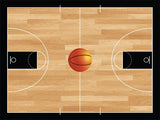 Basketball Court Cork Board coolcorks 24 x 18 adhesive back - $80 Black 