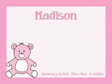 Teddy Bear coolcorks cork bulletin boards Pink 