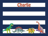 Dinosaurs Cork Board coolcorks 12 x 12 adhesive back - $45 Navy Stripes 