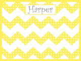 Chevron and Dots Cork Board coolcorks 24 x 18 adhesive back - $80 Pale Yellow 